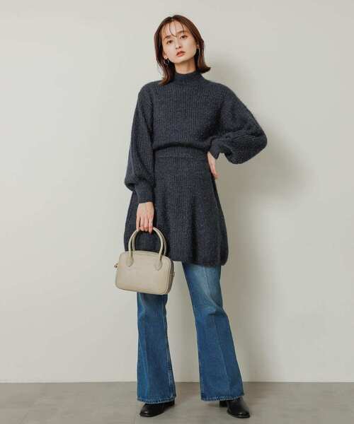 SENSE OF PLACE by URBAN RESEARCH（センスオブプレイスバイアーバンリサーチ）の「2WAYスクエアボストンバッグ（ボストンバッグ・レディース・ライトベージュ/ブラック/モカ・ONE）」の7枚目の写真