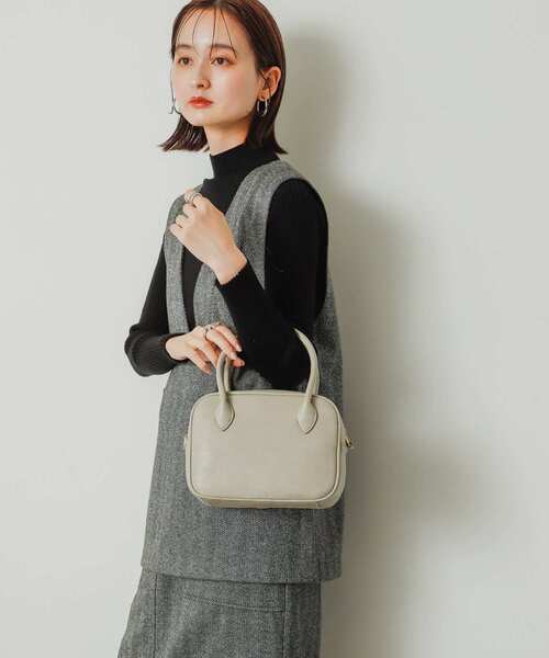 SENSE OF PLACE by URBAN RESEARCH（センスオブプレイスバイアーバンリサーチ）の「2WAYスクエアボストンバッグ（ボストンバッグ・レディース・ライトベージュ/ブラック/モカ・ONE）」の12枚目の写真