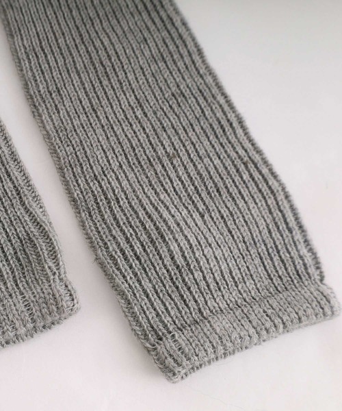 POU DOU DOU（プードゥドゥ）の「配色メローニットアームカバー（手袋・レディース・オフホワイト/グレー/グレー系その他・8）」の12枚目の写真