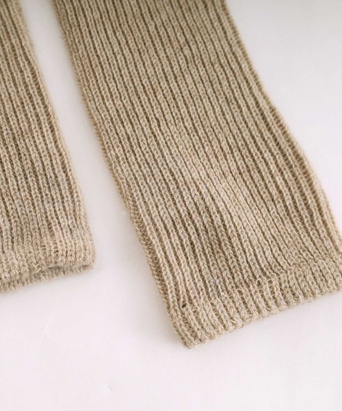 POU DOU DOU（プードゥドゥ）の「配色メローニットアームカバー（手袋・レディース・オフホワイト/グレー/グレー系その他・8）」の15枚目の写真