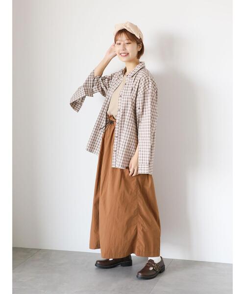 ehka sopo（エヘカソポ）の「柄アソートデザイン袖シャツ（シャツ/ブラウス・レディース・ブルー/ブラウン/サックスブルー・F）」の15枚目の写真