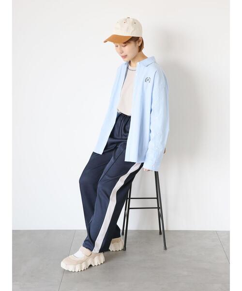 ehka sopo（エヘカソポ）の「柄アソートデザイン袖シャツ（シャツ/ブラウス・レディース・ブルー/ブラウン/サックスブルー・F）」の21枚目の写真