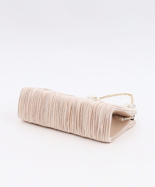 COOCO(クーコ)の「プリーツクラッチパーティーバッグ(クラッチバッグ・レディース・グレー/ベージュ/ブラック・9)」の14枚目の写真