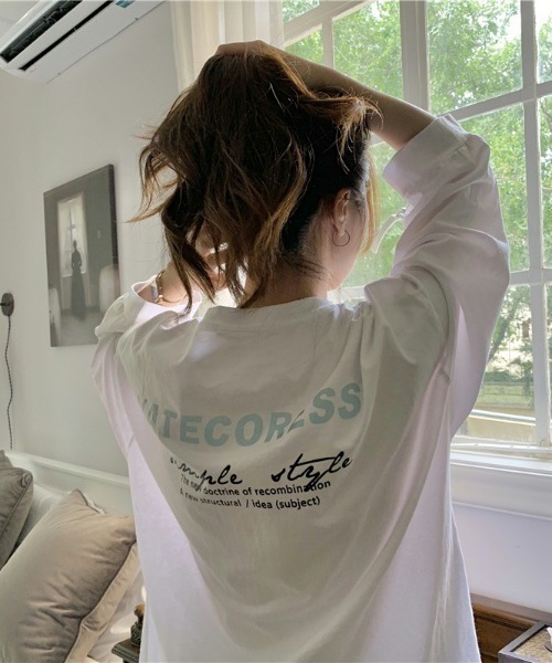 SHEENA(シーナ)の「VATECORESSロゴオーバーサイズロンT(Tシャツ/カットソー・レディース・ブラック/ライトパープル/ホワイト・M)」の22枚目の写真