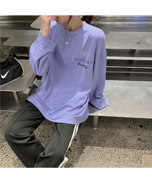 SHEENA(シーナ)の「VATECORESSロゴオーバーサイズロンT(Tシャツ/カットソー・レディース・ブラック/ライトパープル/ホワイト・M)」の11枚目の写真