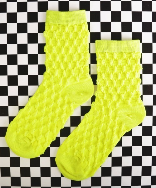 VIBGYOR Women（ヴィブジョー　ウィメン）の「【resonance】ポコポコ　レディース　カラー　ソックス　靴下（ソックス/靴下・レディース・ホワイト/ライトグレー/グリーン/ブルー/ライトイエロー/ブラック/パープル/オレンジ・FREE）」の7枚目の写真