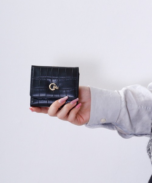 CECIL McBEE（セシルマクビー）の「CROCODILE　EMBOSS　WALLET　口金ミニウォレット（財布・レディース・グリーン/グレー系/ブラック・F）」の18枚目の写真
