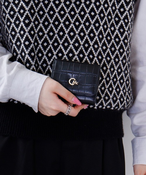 CECIL McBEE（セシルマクビー）の「CROCODILE　EMBOSS　WALLET　口金ミニウォレット（財布・レディース・グリーン/グレー系/ブラック・F）」の17枚目の写真
