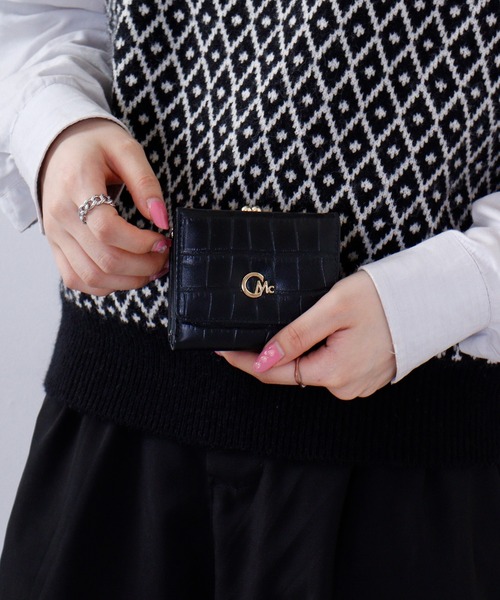 CECIL McBEE（セシルマクビー）の「CROCODILE　EMBOSS　WALLET　口金ミニウォレット（財布・レディース・グリーン/グレー系/ブラック・F）」の16枚目の写真