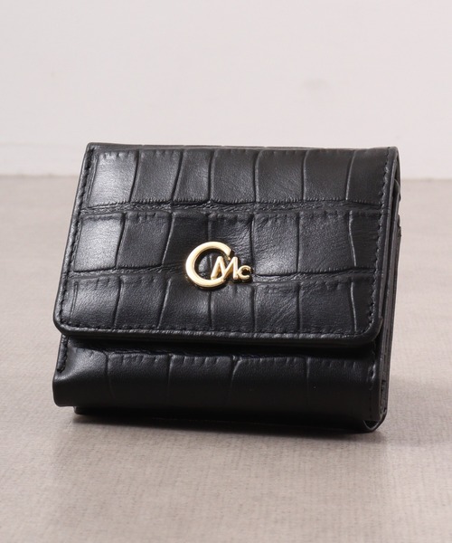 CECIL McBEE（セシルマクビー）の「CROCODILE　EMBOSS　WALLET　口金ミニウォレット（財布・レディース・グリーン/グレー系/ブラック・F）」の4枚目の写真
