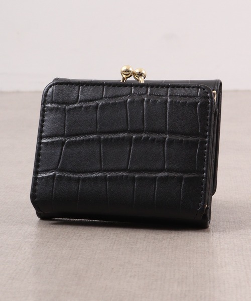 CECIL McBEE（セシルマクビー）の「CROCODILE　EMBOSS　WALLET　口金ミニウォレット（財布・レディース・グリーン/グレー系/ブラック・F）」の7枚目の写真