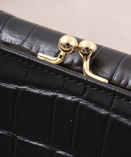 CECIL McBEE（セシルマクビー）の「CROCODILE　EMBOSS　WALLET　口金ミニウォレット（財布・レディース・グリーン/グレー系/ブラック・F）」の10枚目の写真