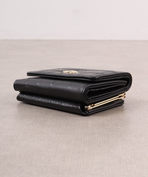CECIL McBEE（セシルマクビー）の「CROCODILE　EMBOSS　WALLET　口金ミニウォレット（財布・レディース・グリーン/グレー系/ブラック・F）」の8枚目の写真