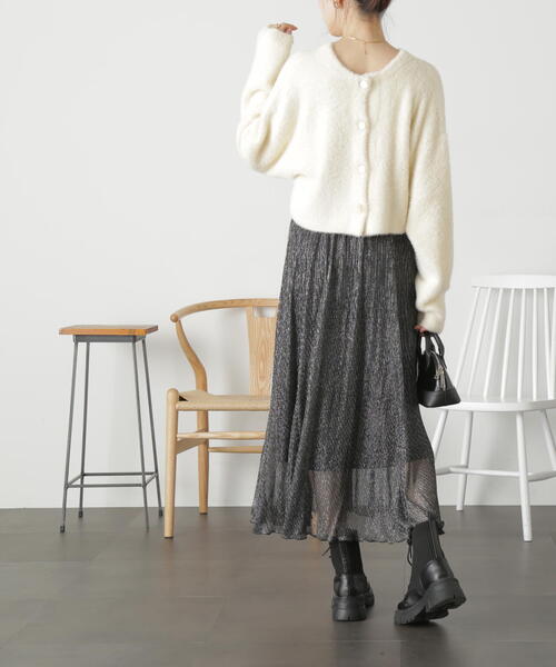 FREE'S MART（フリーズマート）の「◆［ＷＥＢ限定］ラメプリーツスカート（スカート・レディース・ゴールド/ブラック/シルバー・SMALL/MEDIUM）」の10枚目の写真