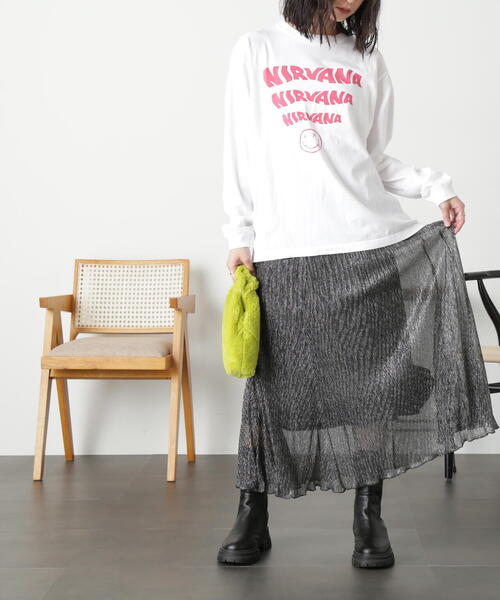 FREE'S MART（フリーズマート）の「◆［ＷＥＢ限定］ラメプリーツスカート（スカート・レディース・ゴールド/ブラック/シルバー・SMALL/MEDIUM）」の20枚目の写真