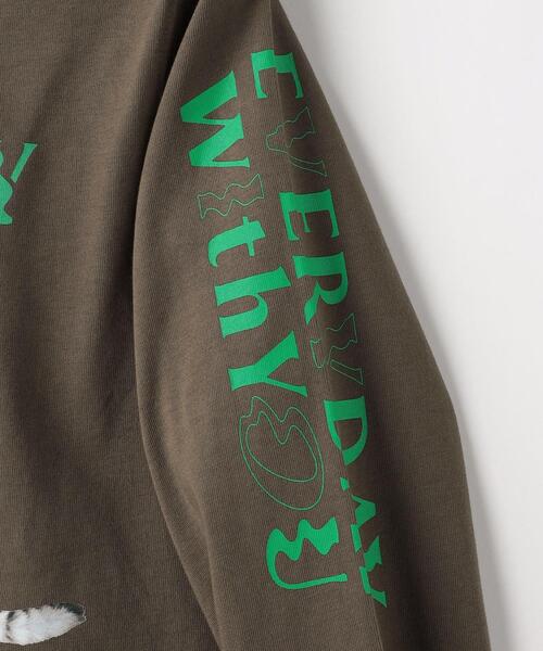 green label relaxing（グリーンレーベルリラクシング）の「＜旭山動物園応援商品＞ロングスリーブ Tシャツ100cm-130cm（Tシャツ/カットソー・キッズ・ホワイト/ダークブラウン/ライトブルー・130cm/120cm/110cm/100cm）」の14枚目の写真