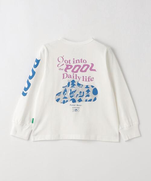 green label relaxing（グリーンレーベルリラクシング）の「＜旭山動物園応援商品＞ロングスリーブ Tシャツ100cm-130cm（Tシャツ/カットソー・キッズ・ホワイト/ダークブラウン/ライトブルー・130cm/120cm/110cm/100cm）」の17枚目の写真
