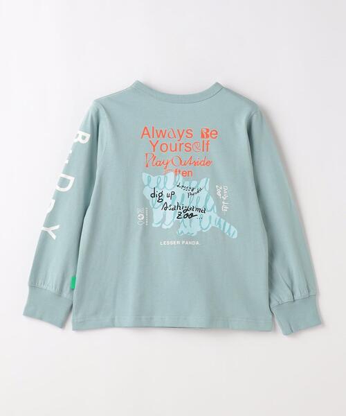green label relaxing（グリーンレーベルリラクシング）の「＜旭山動物園応援商品＞ロングスリーブ Tシャツ100cm-130cm（Tシャツ/カットソー・キッズ・ホワイト/ダークブラウン/ライトブルー・130cm/120cm/110cm/100cm）」の4枚目の写真