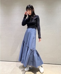 emmi アシメ切替ボリュームスカート 13WFS234100 黒　サイズ1 Amazon.co.jp: [エミ] アシメ切替ボリュームスカート 13WFS234100