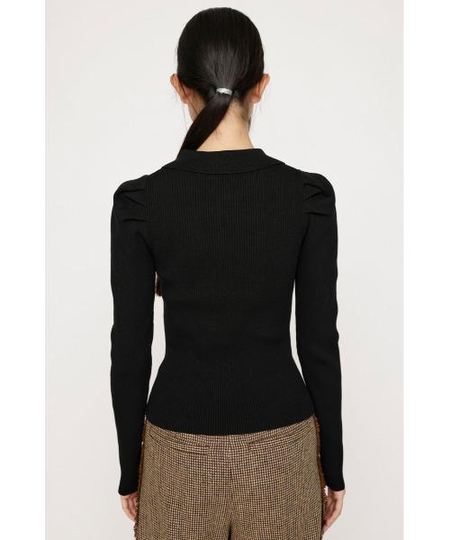 SLY（スライ）の「COLLARED KNIT TOPS カラード ニット トップス