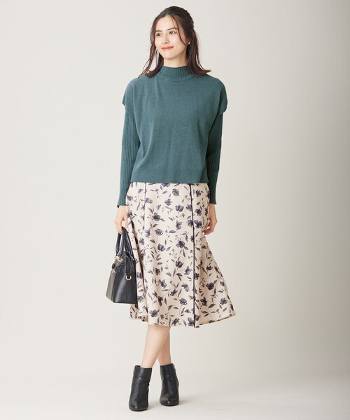 ANY SIS(エニィスィス)の「【洗える】ニットベストツイン セット(ニット/セーター・レディース・ネイビー系/ライトグレー系/パイングリーン系・2)」の6枚目の写真