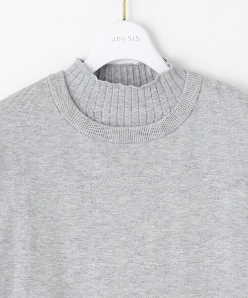 ANY SIS(エニィスィス)の「【洗える】ニットベストツイン セット(ニット/セーター・レディース・ネイビー系/ライトグレー系/パイングリーン系・2)」の11枚目の写真