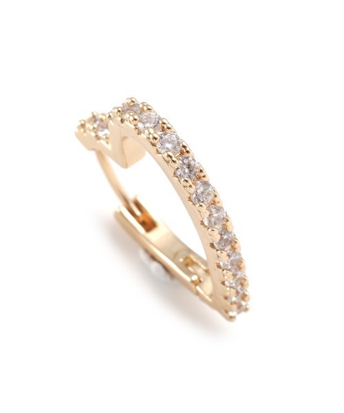 LILY BROWN（リリーブラウン）の「ハートフープピアス（ピアス（両耳用