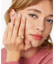 ケイト・スペードニューヨーク　ヒント オブ シマー スタッキング リング セット ケイト・スペードニューヨーク ヒント オブ シマー スタッキング