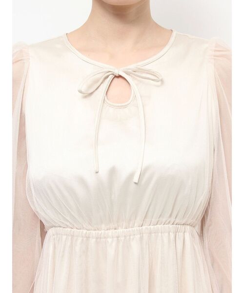 EATME（イートミー）の「デコルテティアードワンピース（ワンピース・レディース・グリーン/アイボリー/ブラック・SMALL/MEDIUM）」の15枚目の写真