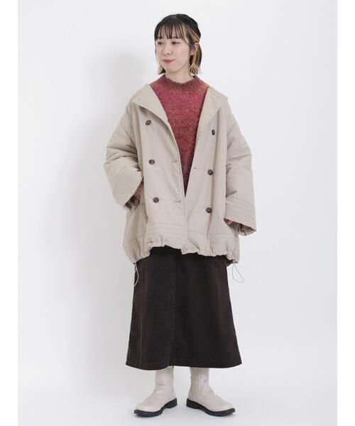 Samansa Mos2（サマンサ モスモス）の「段染めブークレハイネックプルオーバー（ニット/セーター・レディース・ベージュ/オレンジ/パープル・F）」の19枚目の写真