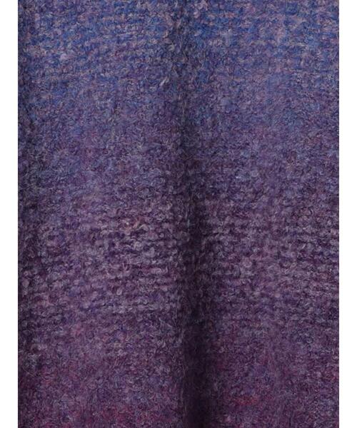 Samansa Mos2（サマンサ モスモス）の「段染めブークレハイネックプルオーバー（ニット/セーター・レディース・ベージュ/オレンジ/パープル・F）」の4枚目の写真