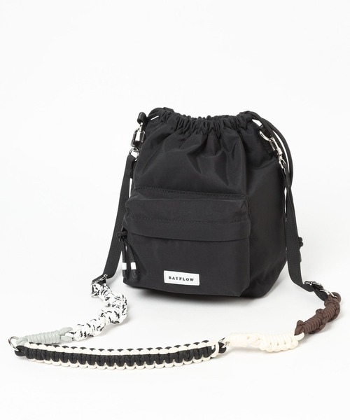 BAYFLOW（ベイフロー）の「コード編みキンチャクショルダー（ショルダーバッグ・レディース・ライトグレー/ブラック/ベージュ/カーキ・FREE）」の15枚目の写真