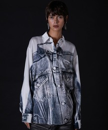 PRANK PROJECT | 【24SPRING PRE ORDER】デニムプリントシャツ / Denim Printed Shirt(シャツ/ブラウス)