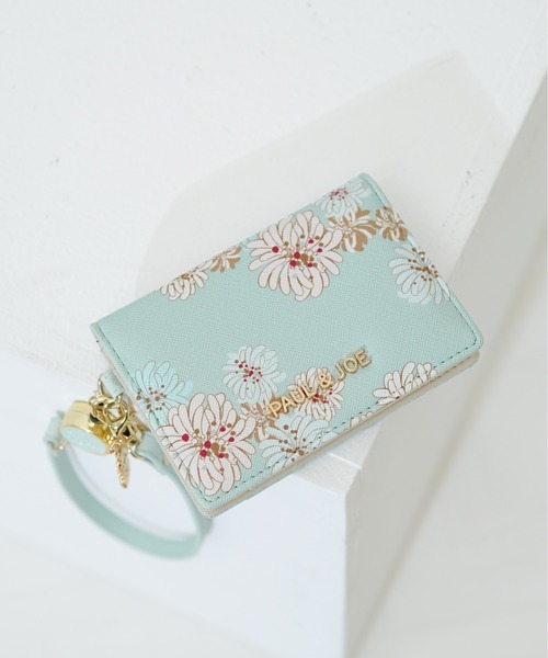【PAUL & JOE ACCESSOIRES /ポール アンド ジョー アクセソワ 】 クリザンテーム・ラメプリント 2面パスケース（パスケース）｜PAUL & JOE ACCESSOIRES（ポールアンドジョーアクセソワ）