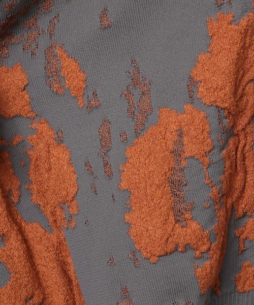 JEANASIS（ジーナシス）の「フロートジャガードパターンVカーディガン/104705（カーディガン/ボレロ・レディース・ブラック系その他/グレー系その他/ネイビー系・FREE）」の7枚目の写真