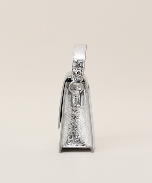 JW PEI（ジェイダブリューペイ）の「【JW PEI / ジェイダブリューペイ】 FAE Metallic Top Handle Crossbody：バッグ（ハンドバッグ・レディース・シルバー・FREE）」の2枚目の写真