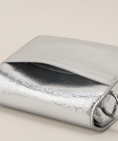 JW PEI（ジェイダブリューペイ）の「【JW PEI / ジェイダブリューペイ】 FAE Metallic Top Handle Crossbody：バッグ（ハンドバッグ・レディース・シルバー・FREE）」の8枚目の写真