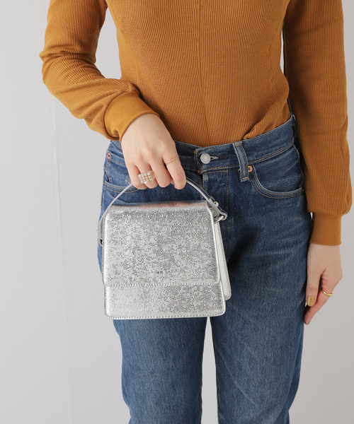 JW PEI（ジェイダブリューペイ）の「【JW PEI / ジェイダブリューペイ】 FAE Metallic Top Handle Crossbody：バッグ（ハンドバッグ・レディース・シルバー・FREE）」の17枚目の写真