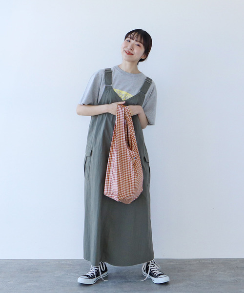 PAR ICI（パーリッシィ）の「ギンガムチェック P刺繍エコバッグ