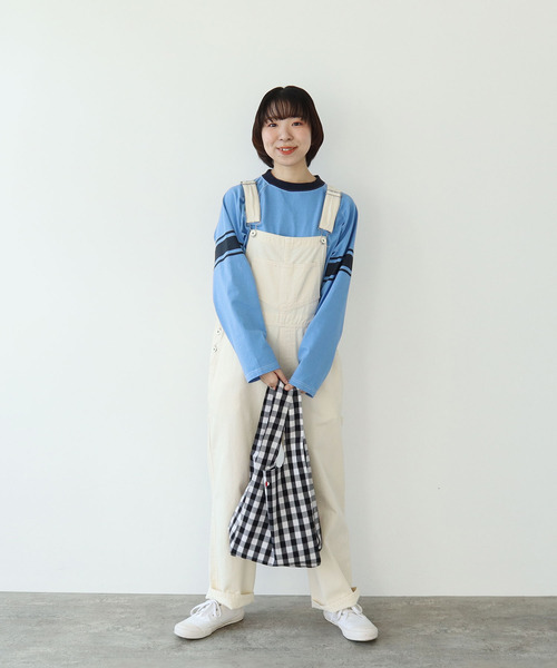 ギンガムチェック P刺繍エコバッグ（エコバッグ/サブバッグ