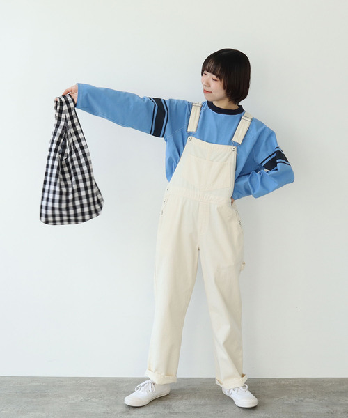 ギンガムチェック P刺繍エコバッグ（エコバッグ/サブバッグ