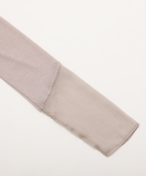 nouvellemoi（ヌーベルモイ）の「袖切り替えシアートップス（Tシャツ/カットソー・レディース・ホワイト/グレー/ブラック/ベージュ・L/M）」の15枚目の写真