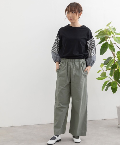POU DOU DOU(プードゥドゥ)の「ペインターパンツ(その他パンツ・レディース・ブルー/ベージュ/ダークグレー・3)」の9枚目の写真