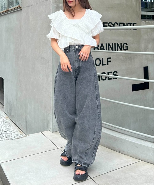 美品✩ジプソフィア カービィデニム34 I'Z FRONTIER 限定 アイズフロンティア 巨匠加工 ストレッチ3Dデニム