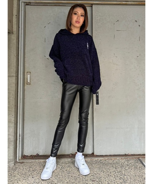 EGOIST（エゴイスト）の「ジップフェイクレザースキニーパンツ（その他パンツ・レディース・ブラック・SS/S/M）」の14枚目の写真