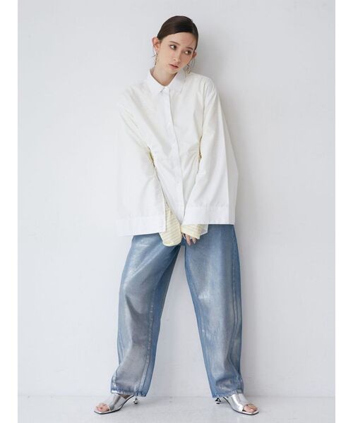 MURUA（ムルーア）の「アートヒールミュールサンダル（サンダル・レディース・シルバー/ブラック・24.5/22.5/23.5）」の13枚目の写真