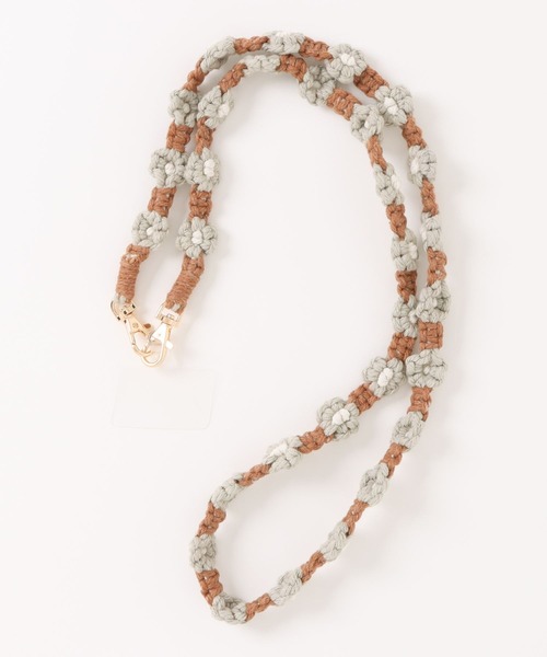 CPCM（シーピーシーエム）の「お花モチーフストラップ（スマホグッズ・レディース・オレンジ/ブラウン/ホワイト/ピンク・FREE）」の11枚目の写真