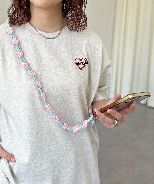 CPCM（シーピーシーエム）の「お花モチーフストラップ（スマホグッズ・レディース・オレンジ/ブラウン/ホワイト/ピンク・FREE）」の14枚目の写真