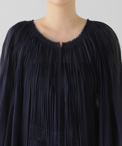 plage（プラージュ）の「SHEER PLEATS LONG ドレス（ワンピース）」 - WEAR 
