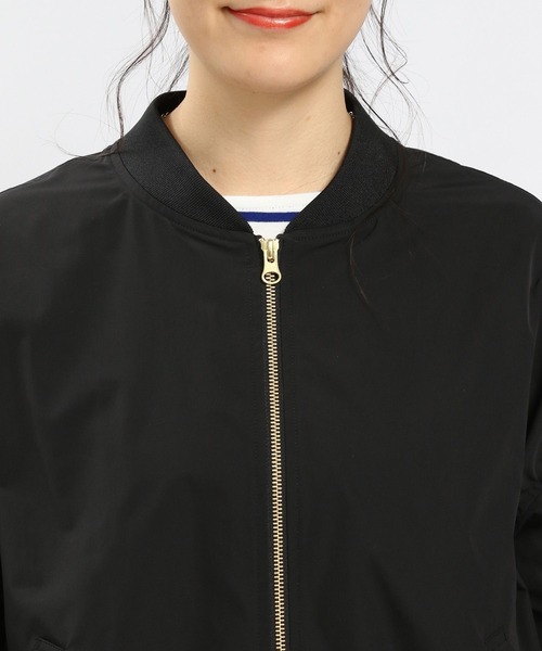 GLOBAL WORK Smile Seed Store（グローバルワーク スマイルシードストア）の「撥水UVMA‐1/994484（MA-1・レディース・ブラック/アイボリー/ベージュ/カーキ・SMALL/MEDIUM/X-LARGE/LARGE）」の14枚目の写真